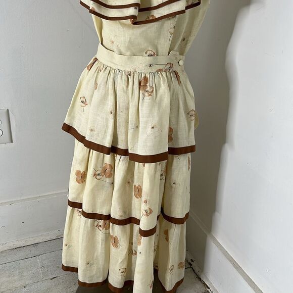 Vintage ESCADA 80s Two Piece Tiered Skirt And Top Set - Picture 7 of 9